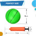 6 INCH PVC Mini Basketball for Indoor Mini Hoops, Soft Rubber Small Replacement Basketballs, 4 PCS with Pump
