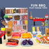 80 PCS BBQ Grill Playset Toy Barbecue Kitchen Cooking Set, Interactive Play Food Accessories for Toddlers 1-3, Ages 4-8