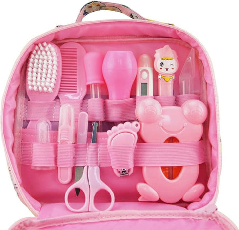 ZELINYE Baby Grooming Kit Set, Infant Baby Healthcare Tools, Newborn Manicure Set (13PCS) (Red)