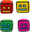 FOTN 4 Pcs Geometry Games Sprint Plush Toys, Plush Animals Plush Doll Toys for Kids Gift