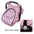 2 Carseat Cover Girls, Baby car seat Covers for Infant car seat, Baby Carrier Cover Canopy, Window in Door Zipper Open