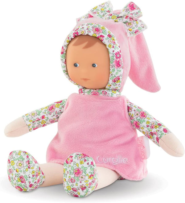 Corolle Miss Pink Blossom Garden Soft-Body Baby Doll, 9.5-inch