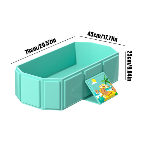 Generic Foldable Bath Tub - Lightweight Structure, Anti Slip Secure Base, Washing Container, Durable Bathing Solution |