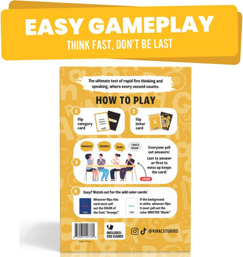 Snooze 200 15+ Viral Studios You You Lose Fast-Paced Word Party Game for Teens & Adults | Hilarious Matching Cards