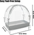 PandaEar Pop Up Crib Tent to Keep Baby from Climbing Out, Breathable Crib Net Mesh Canopy, Babies Crib Cover