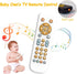 Baby TV Remote Control Toy with Light and Sound, Early Educational Music Toy, Gift for 6 Months+ (White)