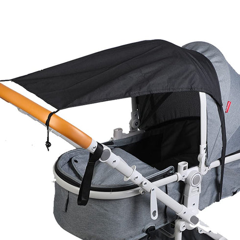 Stroller Cover for Sun, Universal Foldable Stroller Sun Shade, SPF 50 UV Protection, Infant Newborn Outdoor Stroller Shade Canopy Attachment for Summer