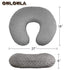 Gray Nursing Pillow Cover for Breastfeeding | Fits Most Nursing Pillows