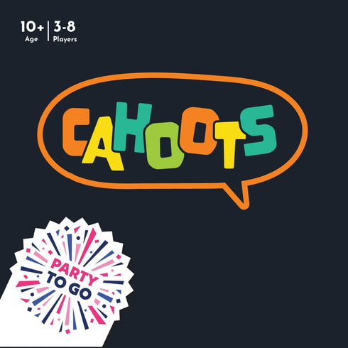 Gamewright Party to Go Cahoots: The Cooperative Hint and Sync Card Game for 3-8 Players, Age 10+