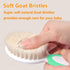 Baby Hair Brush and Comb Set for Newborns & Toddlers, Natural Soft Goat Bristles for Cradle Cap