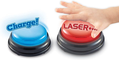 Learning Resources Team Answer Buzzers - Classroom Buzzers, Set of 8 Buzzers, Game Show Toys, Develops Social Skills,