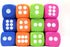 Jumbo EVA Dices, Giant Dot Foam Dices for Kids Building Blocks, Educational Party Supplies, 12PCS in 4 Colors