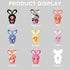 3 1Pc(1 9 Baby Three Lily Rabbit Town Series Plush Blind Box of Possible Styles) Cute Stuffed Animal Toys Action