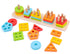 WOOD CITY Wooden Sorting & Stacking Toy, Montessori Shape Sorter for Toddlers, Early Educational Block Puzzles for Kids