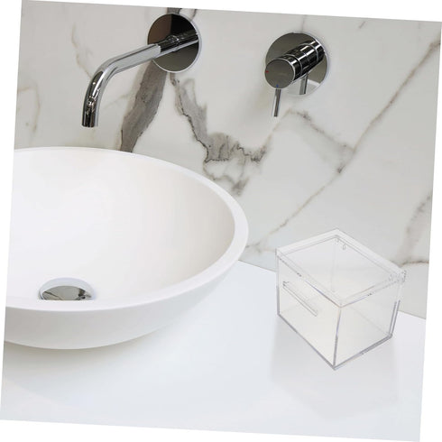 Wall-Mount Acrylic Towel Storage Box for Organized Spaces