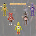 Action Figures Set, 5 Pcs Action Figures Toys, 5.5 Inches Movable Joints Collectible Toys Set with Light for Toys Dolls Gifts Cake Toppers