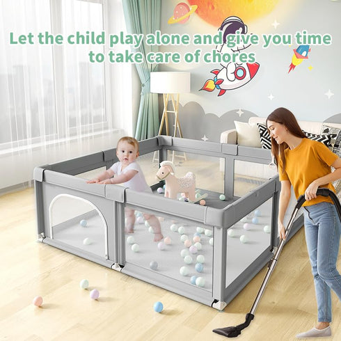 36" x36") Baby Playpen, Play Pens for Babies and Toddlers, Mini Baby Fence Play Area,Safe Anti-Fall Play Yard