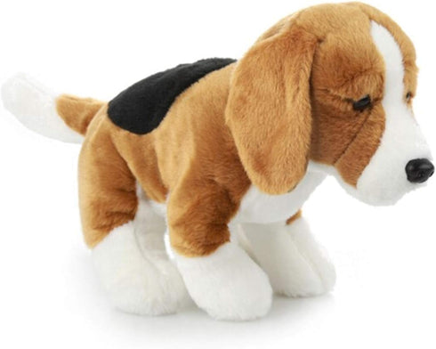 10" Realistic Beagle Stuffed Animal, Plush Dog