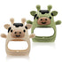 2 Pack Baby Teething Toys for 3-6 6-12 Months, Food Grade Silicone