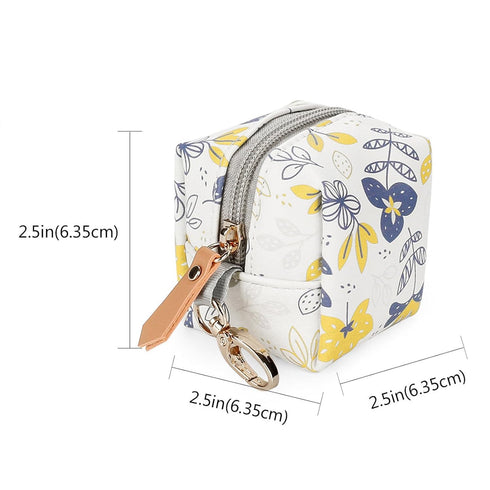 GANYKQ 2 Multifunctional Pacifier Holder Bag PU Leather Pacifier Case Bag Pacifier Storage Container Holds Pacifiers