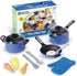 Set, 13 3+ Learning Resources Pretend & Play Pro Chef Kitchen Toys for Kids, Pretend Kitchen, Pots and Pans for Kids