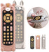 Nueplay Baby TV Remote Control Toy - Silicone Teether Cover - Early Number Learning in 3 Languages for Toddlers