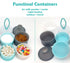 Baby Formula Dispenser Container, Portable Milk Powder Dispenser, Non-Spill Stackable Storage, BPA Free, 4 Compartments