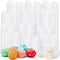 Meooeck 150 Pcs DIY Easter Eggs White Plastic Fillable DIY Empty Blank