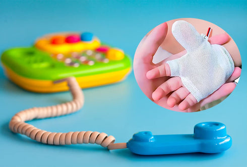 Thumb Sucking Stop Guard Gloves for Kids, Anti Thumb Sucking Finger Sucking Stop (M)