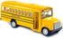 KinsFun 6 Inch Long-Nose School Bus Die Cast Metal Model Toy Car with Pullback Action
