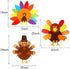 Thanksgiving Craft Kits, DIY Make A Turkey for Fall Party Game and Door Hanging Ornament Decoration Supplies, 3 Pack