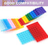 135 Multipacks, MALEKO Pieces Classic Base Plates Bricks Parts, Flat Board Small Baseplates Mat Bulk Building Blocks