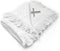 Fastasticdeals Custom Embroidery Nursery Bedding Baby Blankets for Boys & Girls Cross Silver