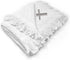 Fastasticdeals Custom Embroidery Nursery Bedding Baby Blankets for Boys & Girls Cross Silver