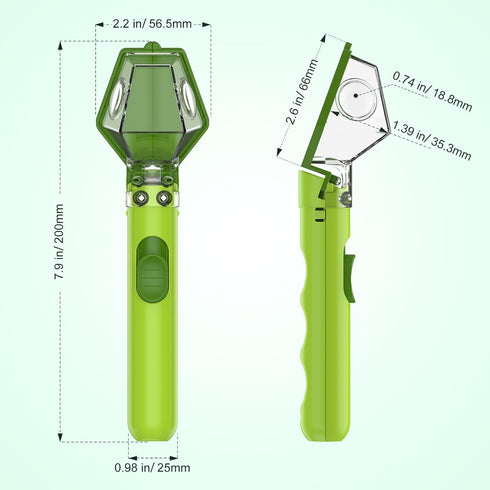 6X Bug Catcher for Kids, Insect Trap Kit with Magnifier Glass - STEM Educational Exploration Tool for Indoor