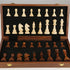 Dan&Dre 15 Folding Wooden Chess & Checkers Set (2 in 1), Portable Travel Chess Board Gift