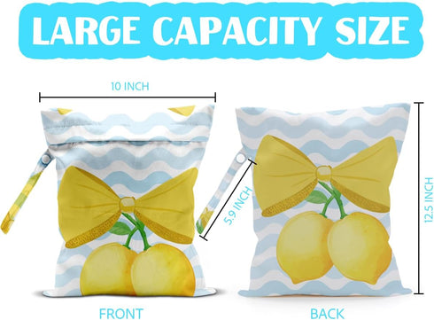 PXKX Summer Wet Dry Bag Beach Vacation Essential Wet Bag for Swimsuit Diaper Dirty Yoga Gym Clothes Bathing Suit Poor