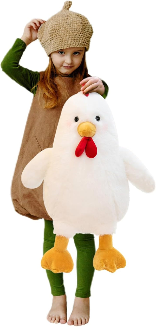 Uniwirtec Cute Chicken Stuffed Animal Plush Doll Toy - Farm Animal Cuddler for