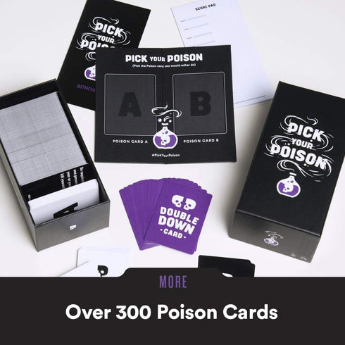 PICK YOUR POISON Party Game - “What Would You Rather Do?” Family Card Game for Kids, Teens, Adults, and Families
