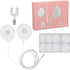 Shop Prenatal Belly Headphones for Women - Baby Heartbeat Monitor, Music Splitter & 12 Stickers - White.