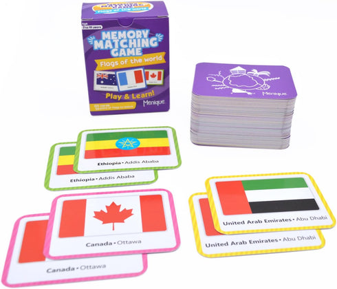 Flags of The World Memory Matching Game by Menique