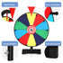 12 Inch Facilife Spinning Wheel - Color Prize Wheel with Stand, Table Spinner for Trade Shows, Carnivals & Home Games