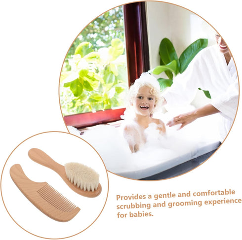 Shampoo Hair Brush Comb Scalp Scrubber Detangler Brush Gentle Soft Bristle Bath Newborn Scalp Cleaning Tool Easy