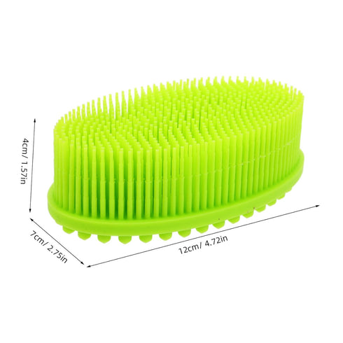 Gentle Silicone Baby Bath Brush - Newborn Head Scrubber for Infants