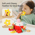 Vamotto 0-12 Crab Car Seat & Stroller Toy for Babies Months, Sensory Hanging Toy with Rattle, Mirror, Squeaker