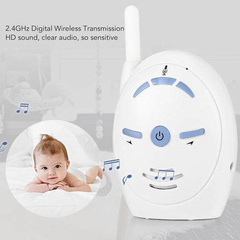 Diyeeni 1000 2 Audio Baby Monitor, Long Range up to ft, Visual Sound Level Indicator, High Sensitivity Microphone, Way