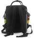 HCBPWVQA Backpack Daypacks Backpack Mommy Purple Flower with Black Stone Diaper Bag with Changing Pad and Pacifier