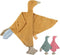 Security Blanket Loveys for Babies Boy Girl, Muslin Baby Lovey Security Blanket, Soft Organic Cotton Goose Lovey