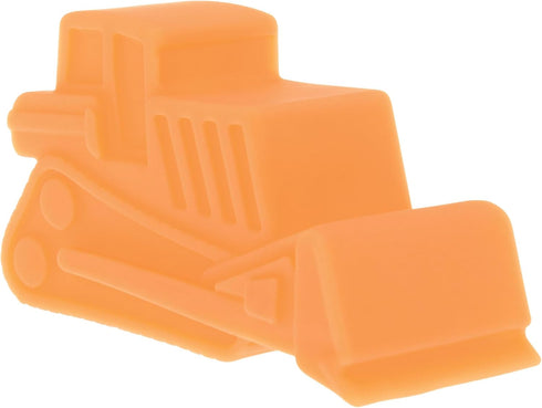 5-Pack 6+ Bulldozer, Nuby Vehicle Bath Toys - - Soft, Stackable Toddler Bath Toys - No-Hole Design for Easy Cleaning