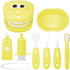 9Pcs/Set Dental Early Education Brushing Toys, Children Role Play Toy Crocodile Cartoon Tooth Brushing Model Preschool